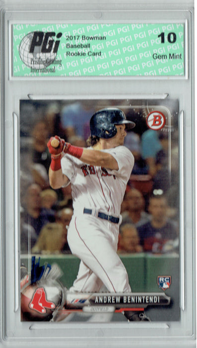 Andrew Benintendi 2017 Bowman #23 Rookie Card PGI 10