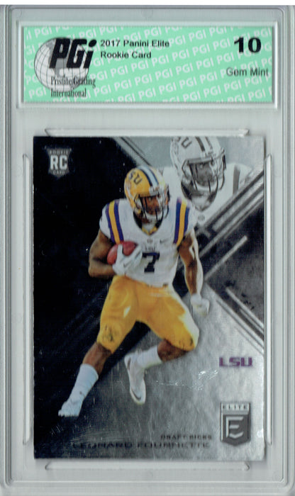 Leonard Fournette 2017 Elite #105 Rookie Card PGI 10