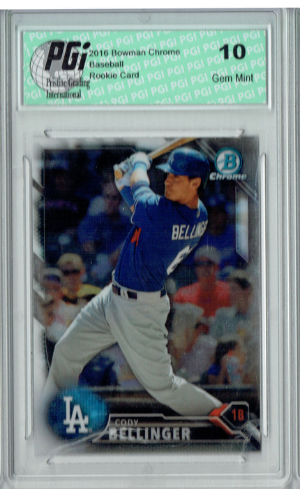 Cody Bellinger 2016 Bowman Chrome #BCP182 Rookie Card PGI 10