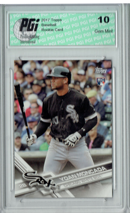 Yoan Moncada 2017 Topps Factory #210 Photo Variation Rookie Card PGI 10