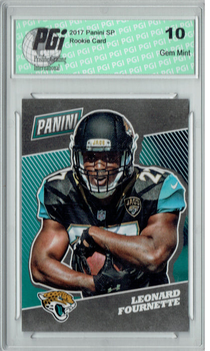 Leonard Fournette 2017 Panini National #4 SP Rookie Card PGI 10