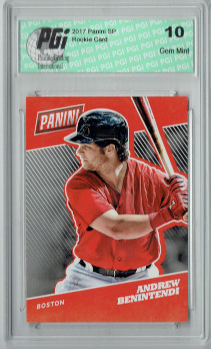 Andrew Benintendi 2017 Panini National #6 SP Rookie Card PGI 10