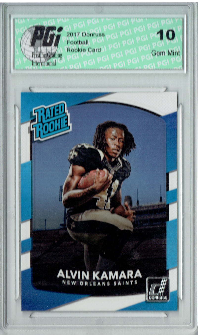Alvin Kamara 2017 Donruss #349 Rated Rookie Card PGI 10