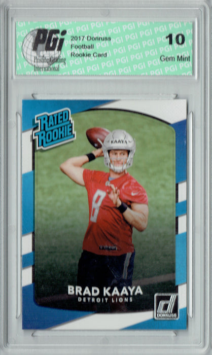 Brad Kaaya 2017 Donruss #323 Rated Rookie Card PGI 10