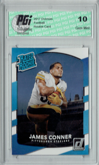 James Conner 2017 Donruss #322 Rated Rookie Card PGI 10