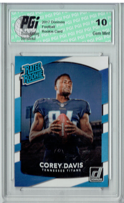 Corey Davis 2017 Donruss #316 Rated Rookie Card PGI 10