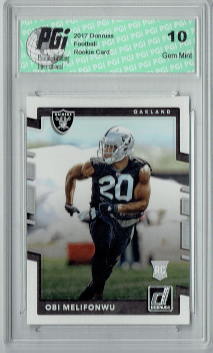 Obi Melifonwu 2017 Donruss #391 Rookie Card PGI 10