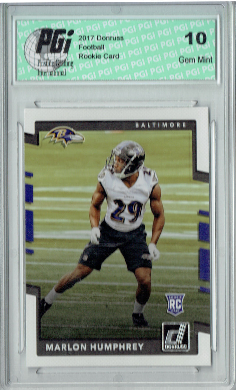 Marlon Humphrey 2017 Donruss #378 Rookie Card PGI 10