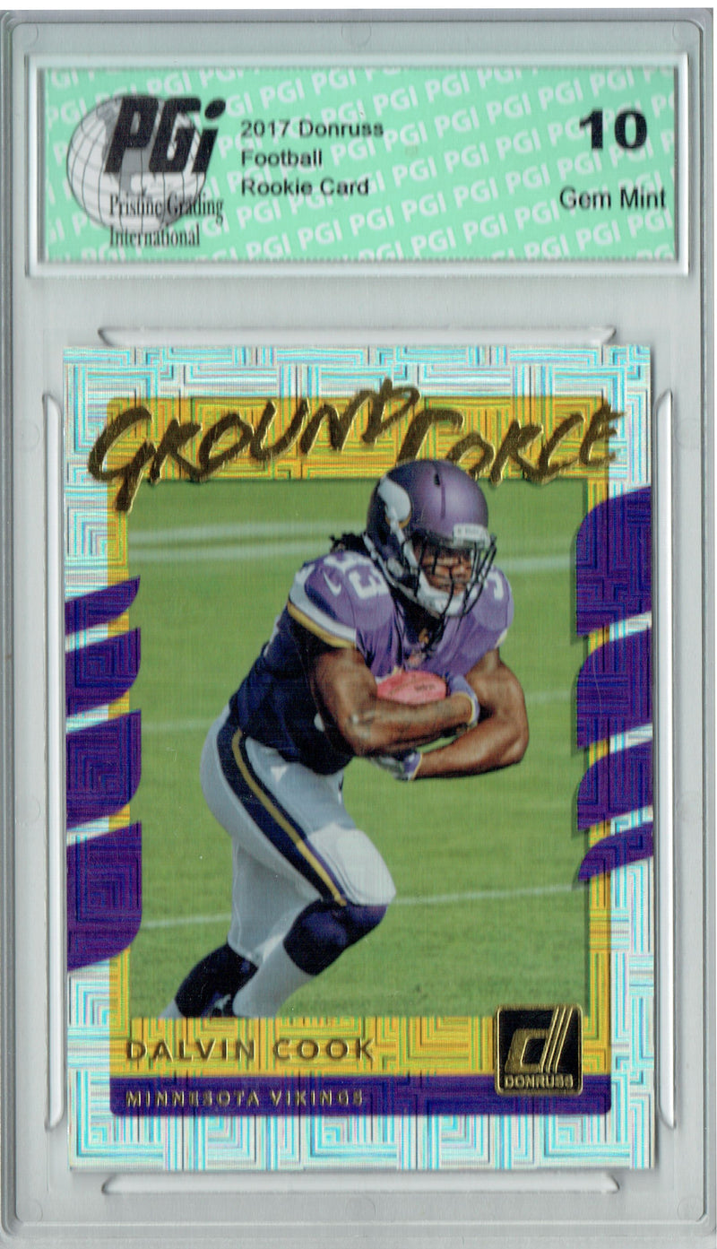 Dalvin Cook 2017 Donruss #17 Ground Force Rookie Card PGI 10