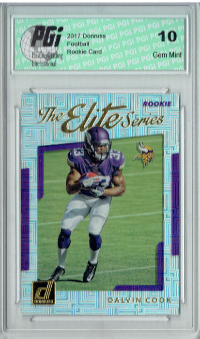 Dalvin Cook 2017 Donruss #13 The Elite Series Rookie Card PGI 10