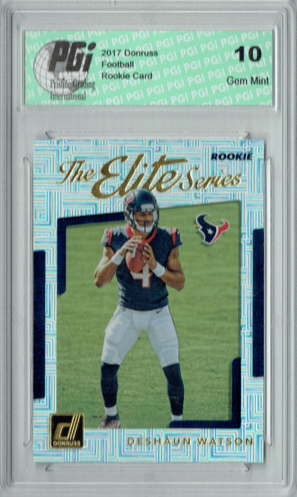 Deshaun Watson 2017 Donruss #8 The Elite Series Rookie Card PGI 10