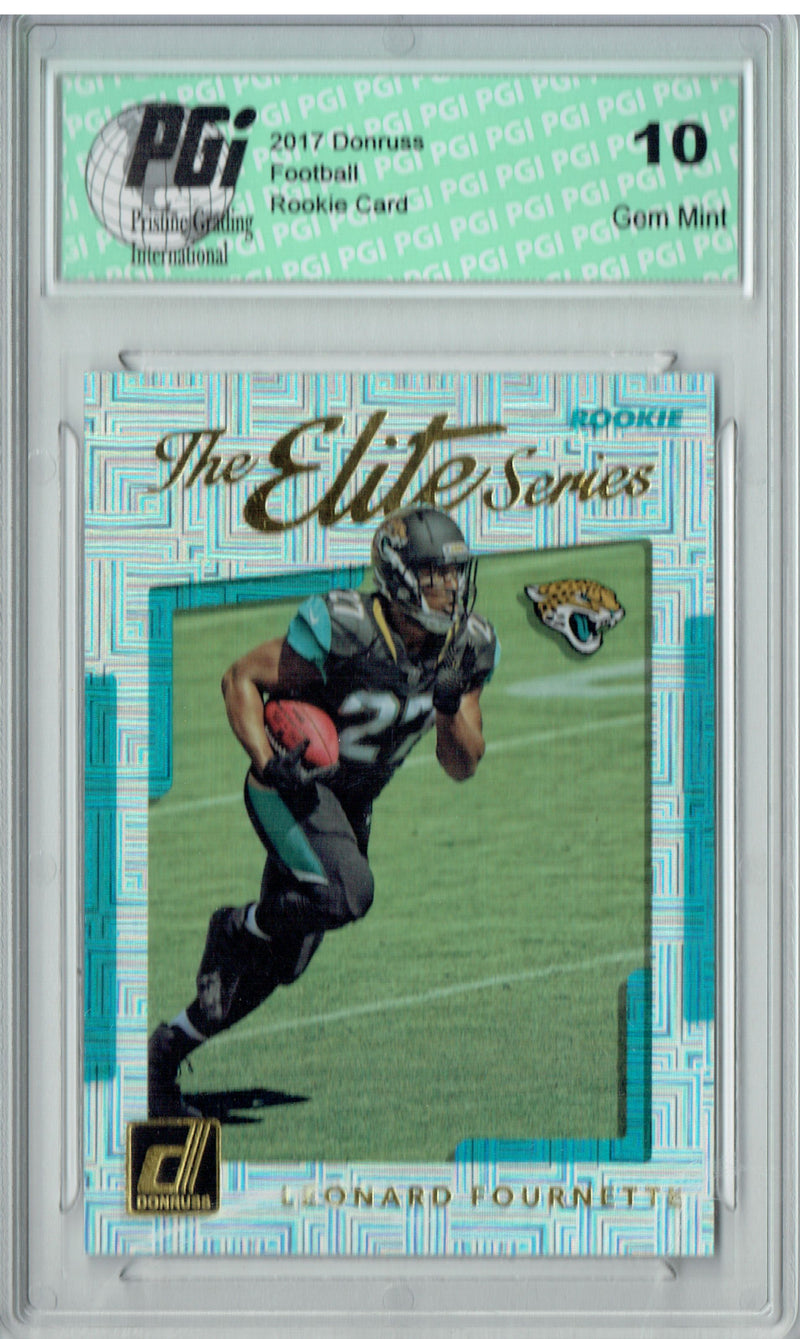 Leonard Fournette 2017 Donruss #2 The Elite Series Rookie Card PGI 10