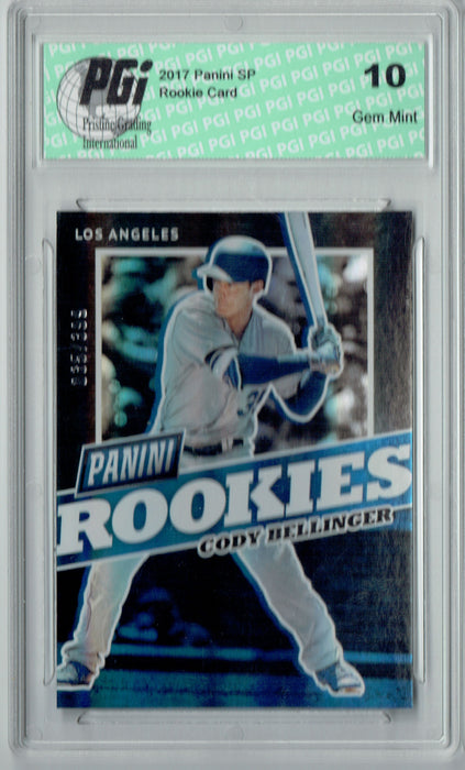 Cody Bellinger 2017 Panini #BB36 SP, 399 Made Rookie Card PGI 10