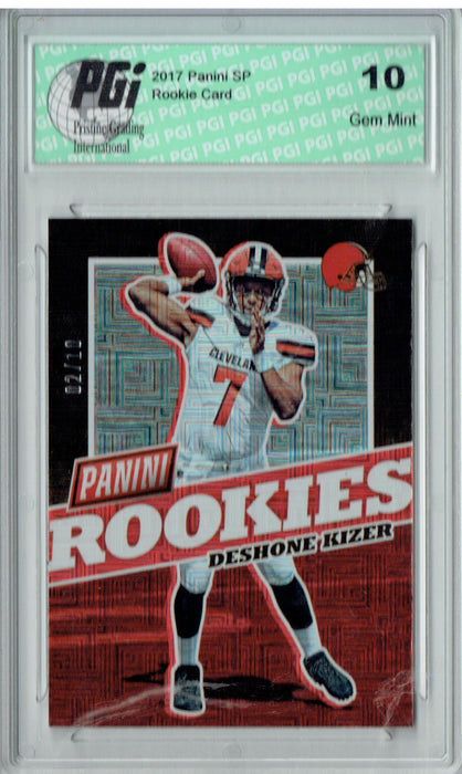 Deshone Kizer 2017 Donruss #FB40 Squares SP, Only 10 Made Rookie Card PGI 10