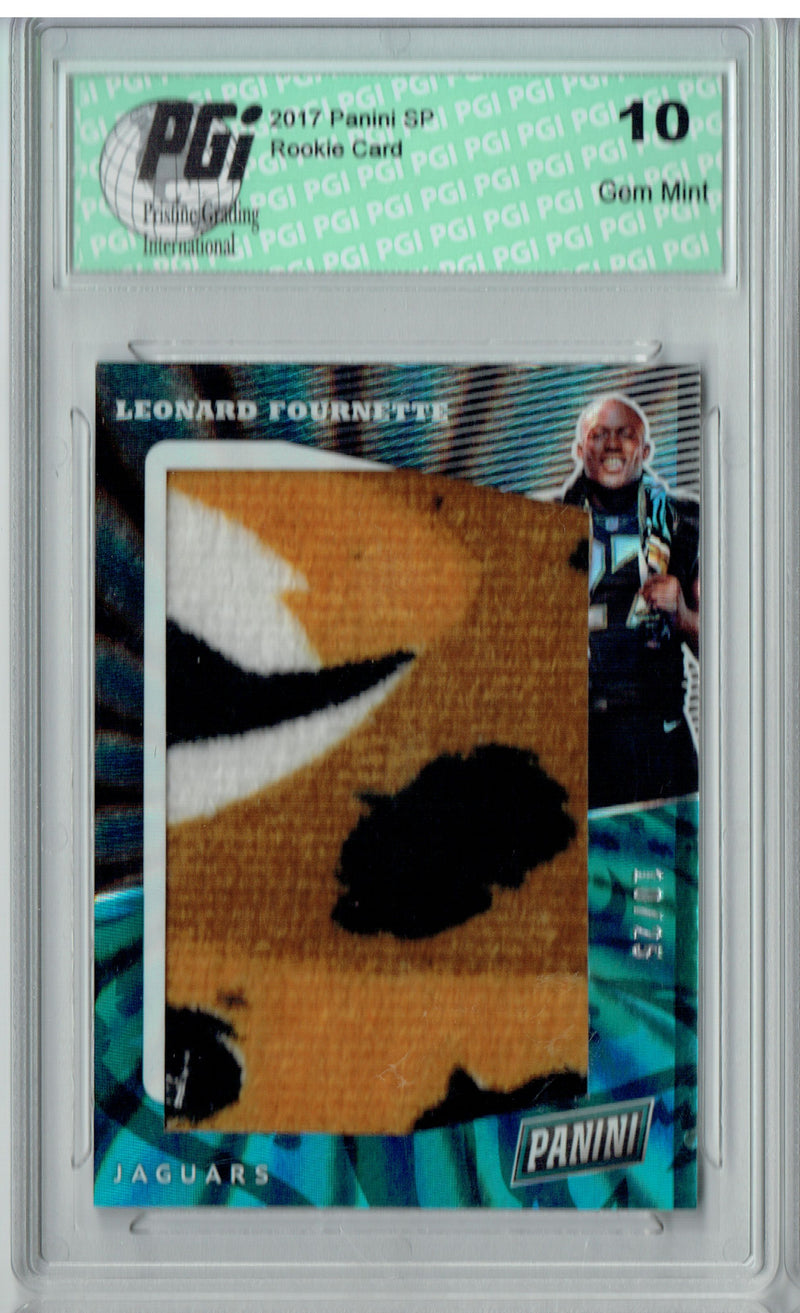 Leonard Fournette 2017 Panini #5 Towel SP, 25 Made Rookie Card PGI 10