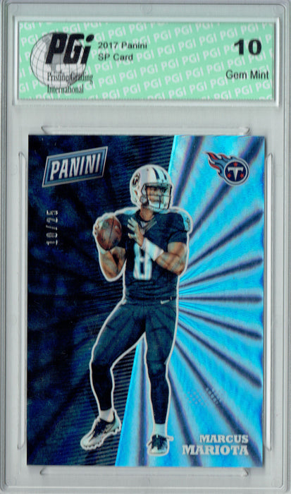 Marcus Mariota 2017 Panini Rainbow SP #FB22 Only 25 Made Card PGI 10