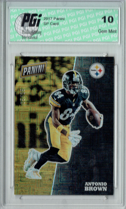 Antonio Brown 2017 Panini Squares SP #FB19 Only 25 Made Card PGI 10