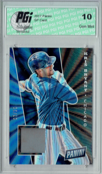 Kris Bryant 2017 Panini Rainbow Jersey SP #KB Only 25 Made Card PGI 10