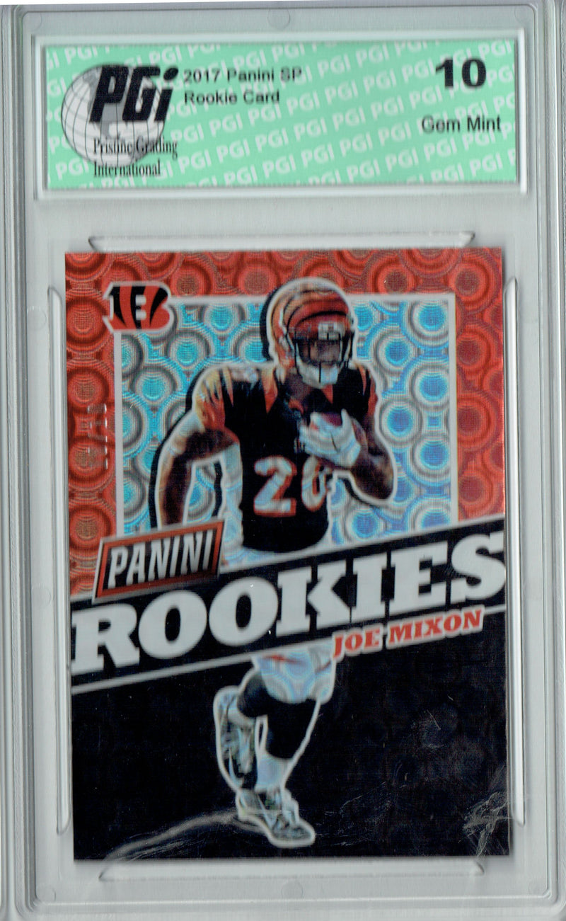 Joe Mixon 2017 Panini #FB43 Pyramids SP #10/10 Made Rookie Card PGI 10