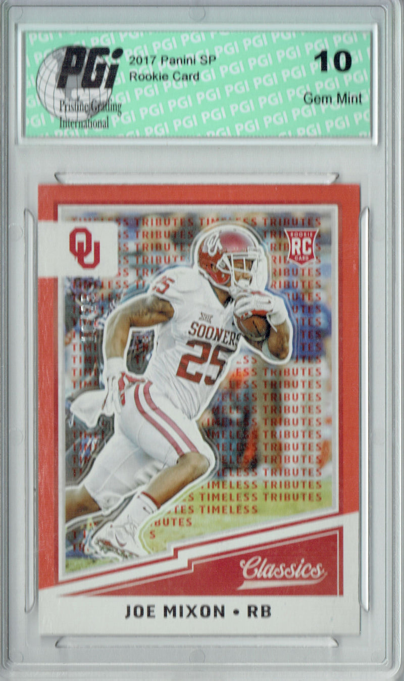 Joe Mixon 2017 Panini Classics #248 SP, 25 Made Rookie Card PGI 10