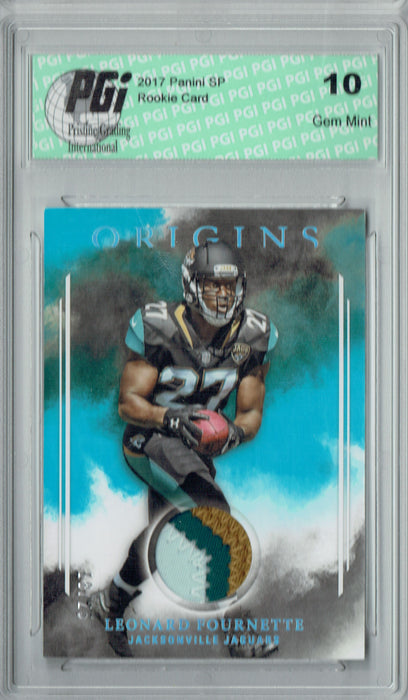 Leonard Fournette 2017 Panini Origins #RP-LF Jersey 25 Made Rookie Card PGI 10