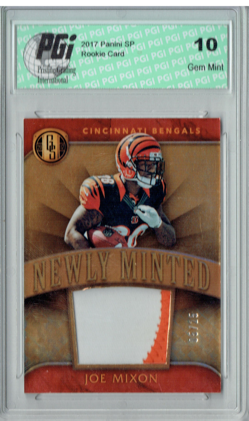 Joe Mixon 2017 Gold Standard #21 2 Color Patch 25 Made Rookie Card PGI 10