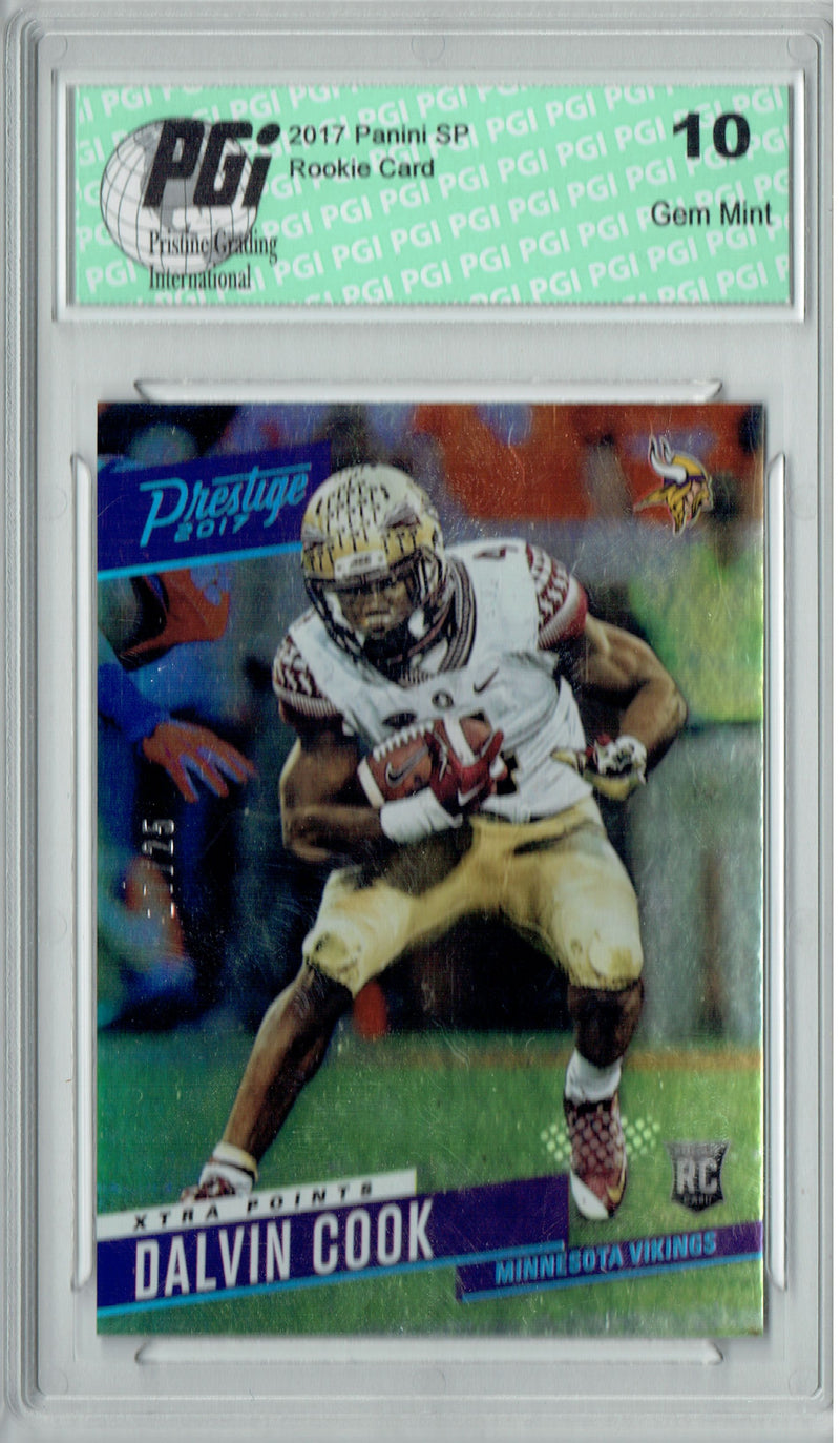 Dalvin Cook 2017 Prestige Xtra #205 Only 25 Made Rookie Card PGI 10
