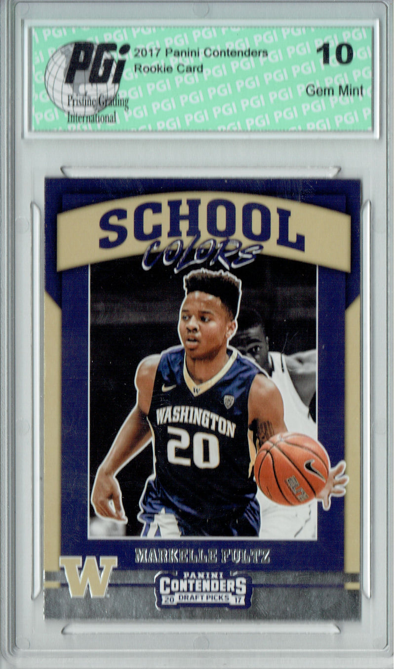 Markelle Fultz 2017 Panini Contenders #1 School Colors Rookie Card PGI 10