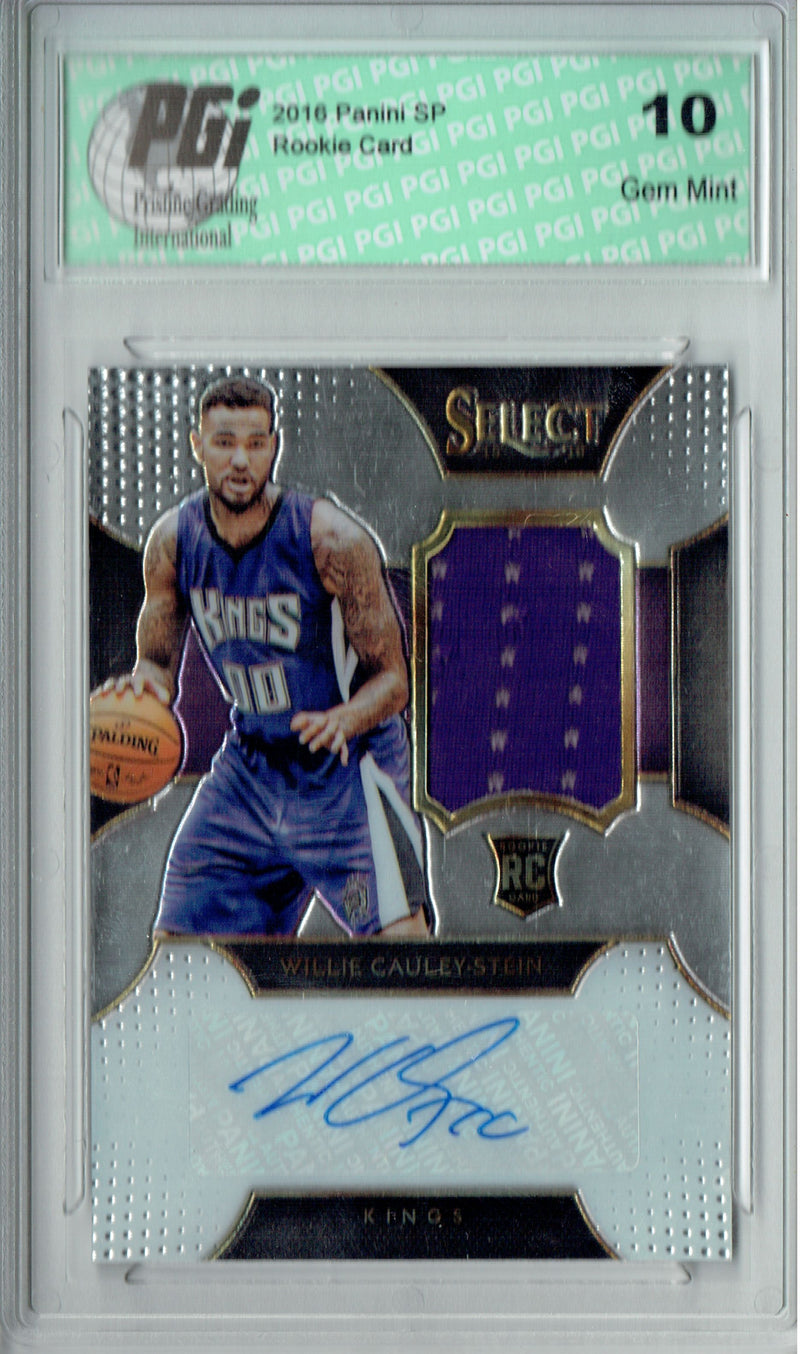 Willie Cauley-Stein 2015 Panini Select #RAWCS Auto #118/125 Rookie Card PGI 10