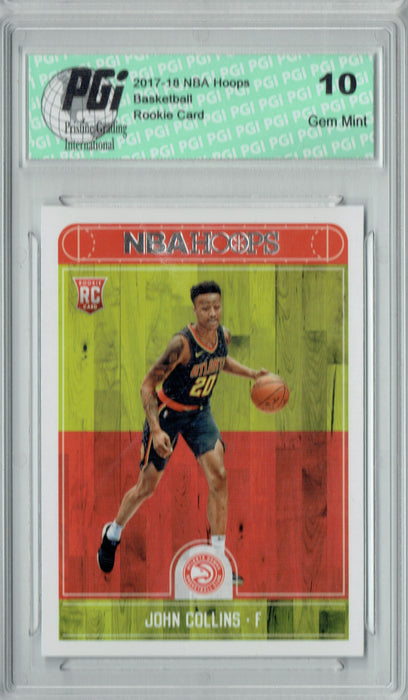 John Collins 2017-2018 Hoops #269 NBA Rookie Card PGI 10