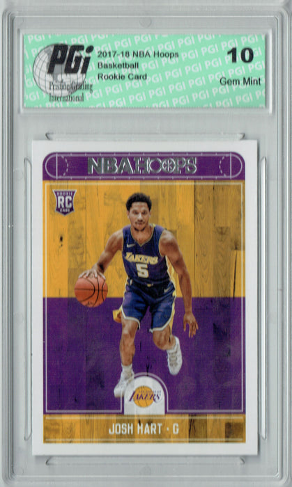 Josh Hart 2017-2018 Hoops #280 NBA Rookie Card PGI 10