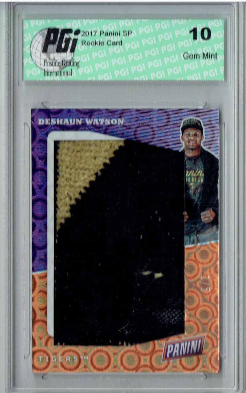 Deshaun Watson 2017 Panini #DW Bubbles Towel SP #1/5 Rookie Card PGI 10