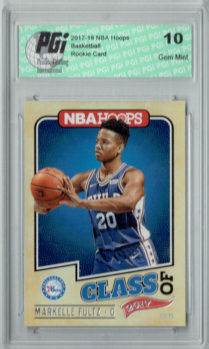 Markelle Fultz 2017 Hoops #1 Class of 2017 SSP Rookie Card PGI 10