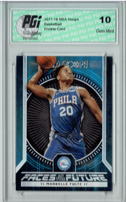 Markelle Fultz 2017 Hoops #1 Faces of the Future SSP Rookie Card PGI 10