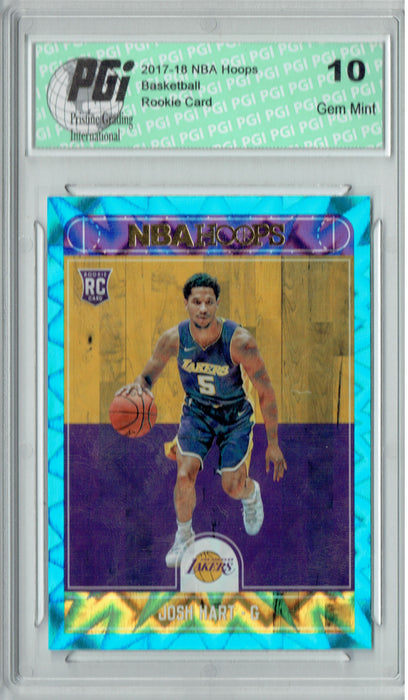 Josh Hart 2017 Hoops #280 Teal Explosion Rookie Card PGI 10