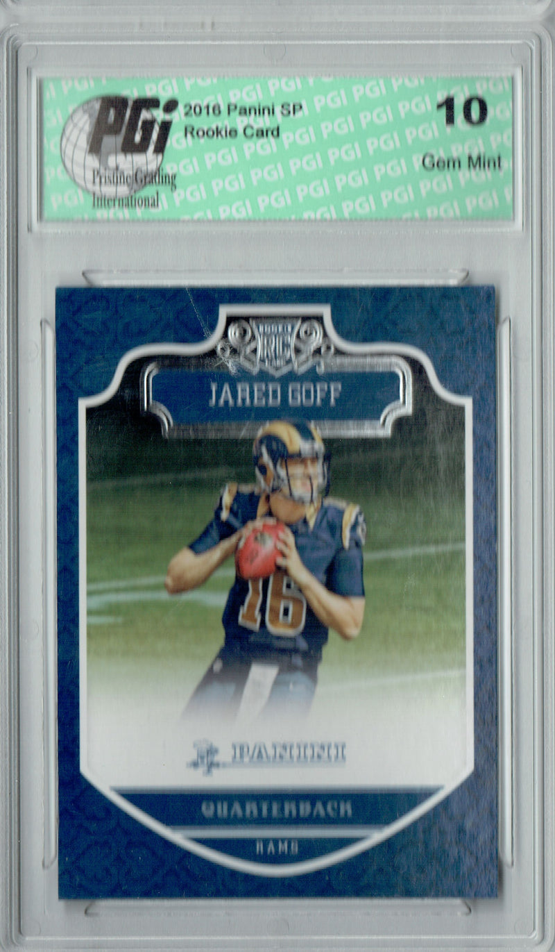 Jared Goff 2016 Panini SP #218 Rare Rookie Card PGI 10