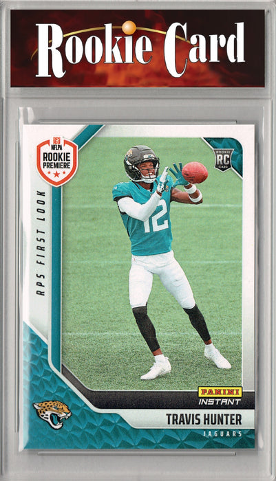 Certified Mint+ Travis Hunter 2025 Panini Instant #RPSFL-35 RPS First Look Rookie Card Jacksonville Jaguars