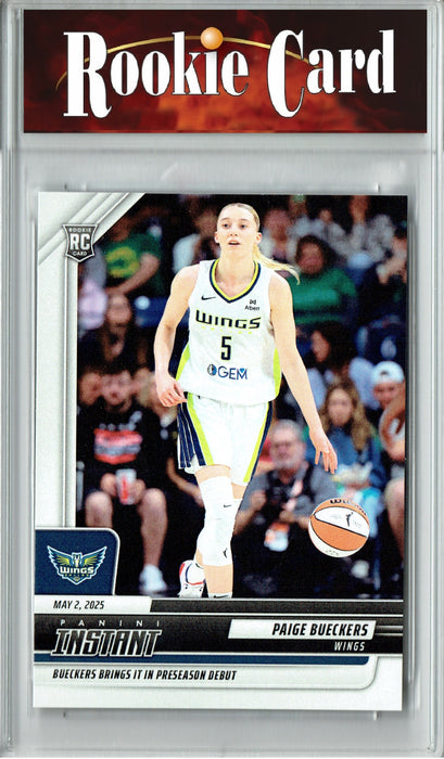 Certified Mint+ Paige Bueckers 2025 Panini Instant #1 Pro Debut Rookie Card Dallas Wings