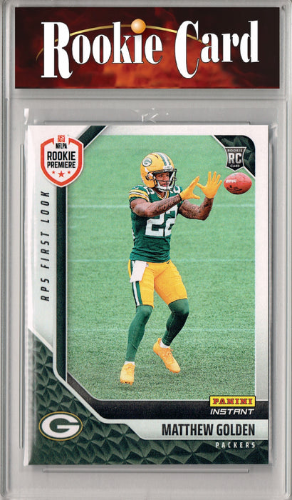 Certified Mint+ Mathhew Golden 2025 Panini Instant #RPSFL-21 RPS First Look Rookie Card Green Bay Packers
