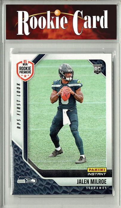 Certified Mint+ Jalen Milroe 2025 Panini Instant #RPSFL-11 RPS First Look Rookie Card Seattle Seahawks