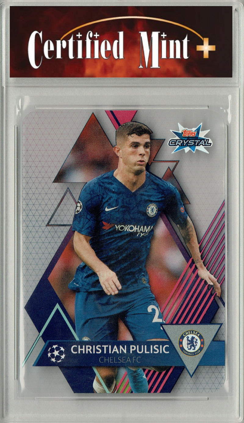 Certified Mint+ Christian Pulisic 2019 Topps Crystal #48 Acetate Parallel Rare Trading Card Chelsea