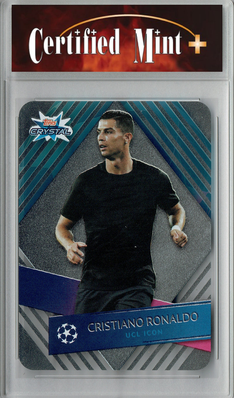 Certified Mint+ Cristiano Ronaldo 2019 Topps Crystal #121 Silver Acetate Parallel Rare Trading Card Portugal