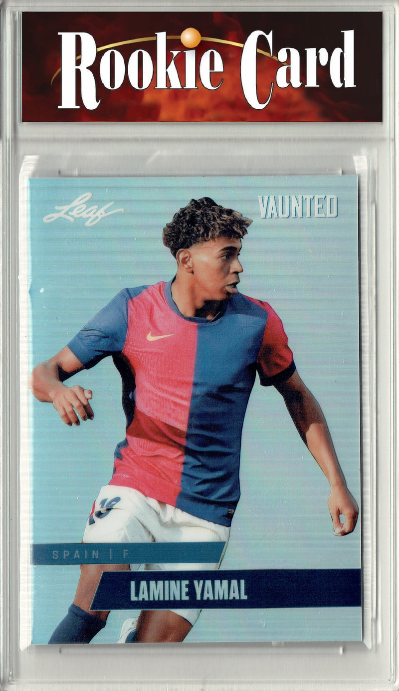 Certified Mint+ Lamine Yamal 2024 Leaf Vaunted Metal #VM-09 Silver 25 Made Rookie Card Barcelona