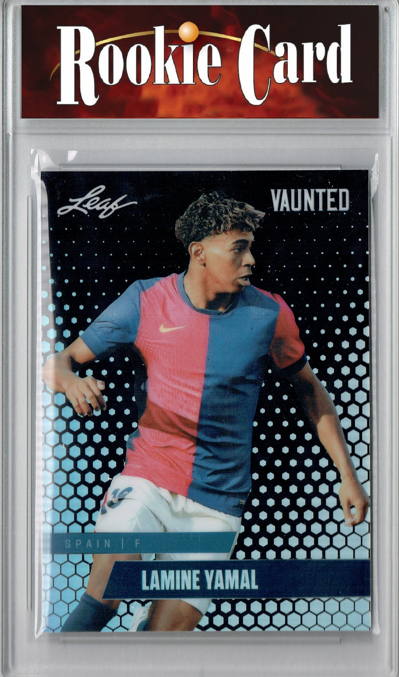 Certified Mint+ Lamine Yamal 2024 Leaf Vaunted Metal #VM-09 Black 7 Made Rookie Card Barcelona