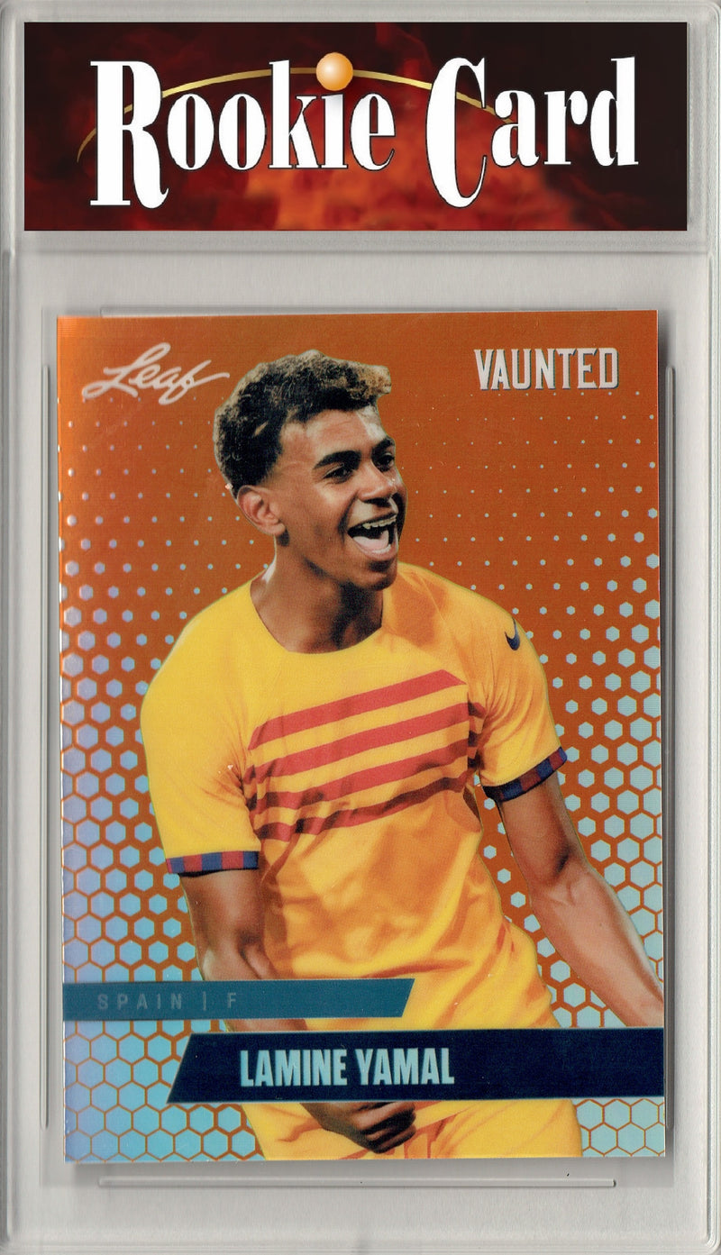 Certified Mint+ Lamine Yamal 2024 Leaf Vaunted Metal #VM-10 Orange Only 3 Made Rookie Card Spain