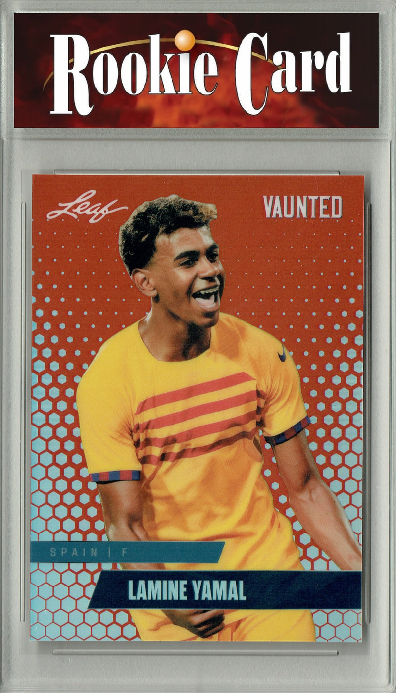 Certified Mint+ Lamine Yamal 2024 Leaf Vaunted Metal #VM-10 Red #1 of 2 Made Rookie Card Spain