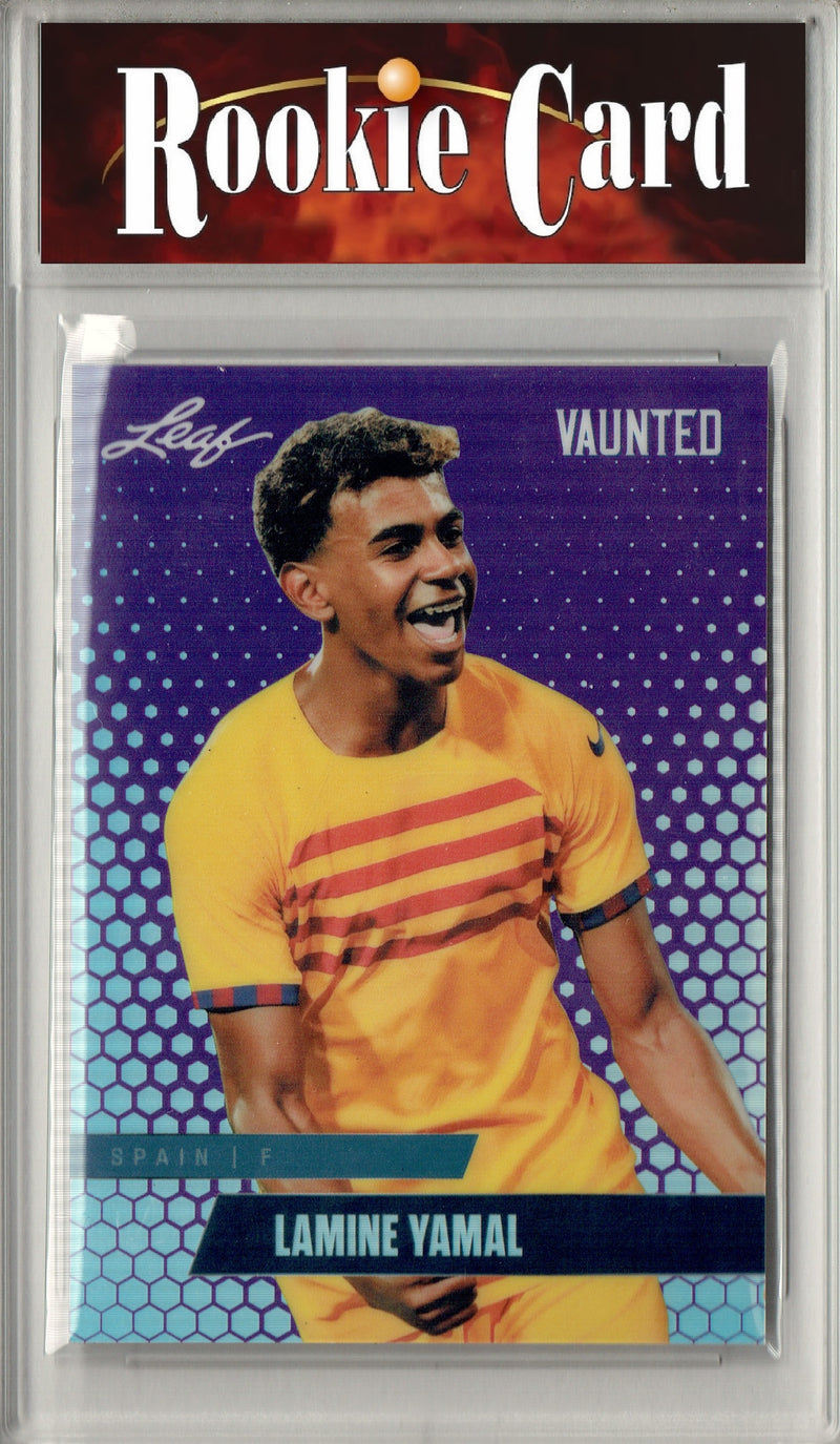 Certified Mint+ Lamine Yamal 2024 Leaf Vaunted Metal #VM-10 Purple 15 Made Rookie Card Spain
