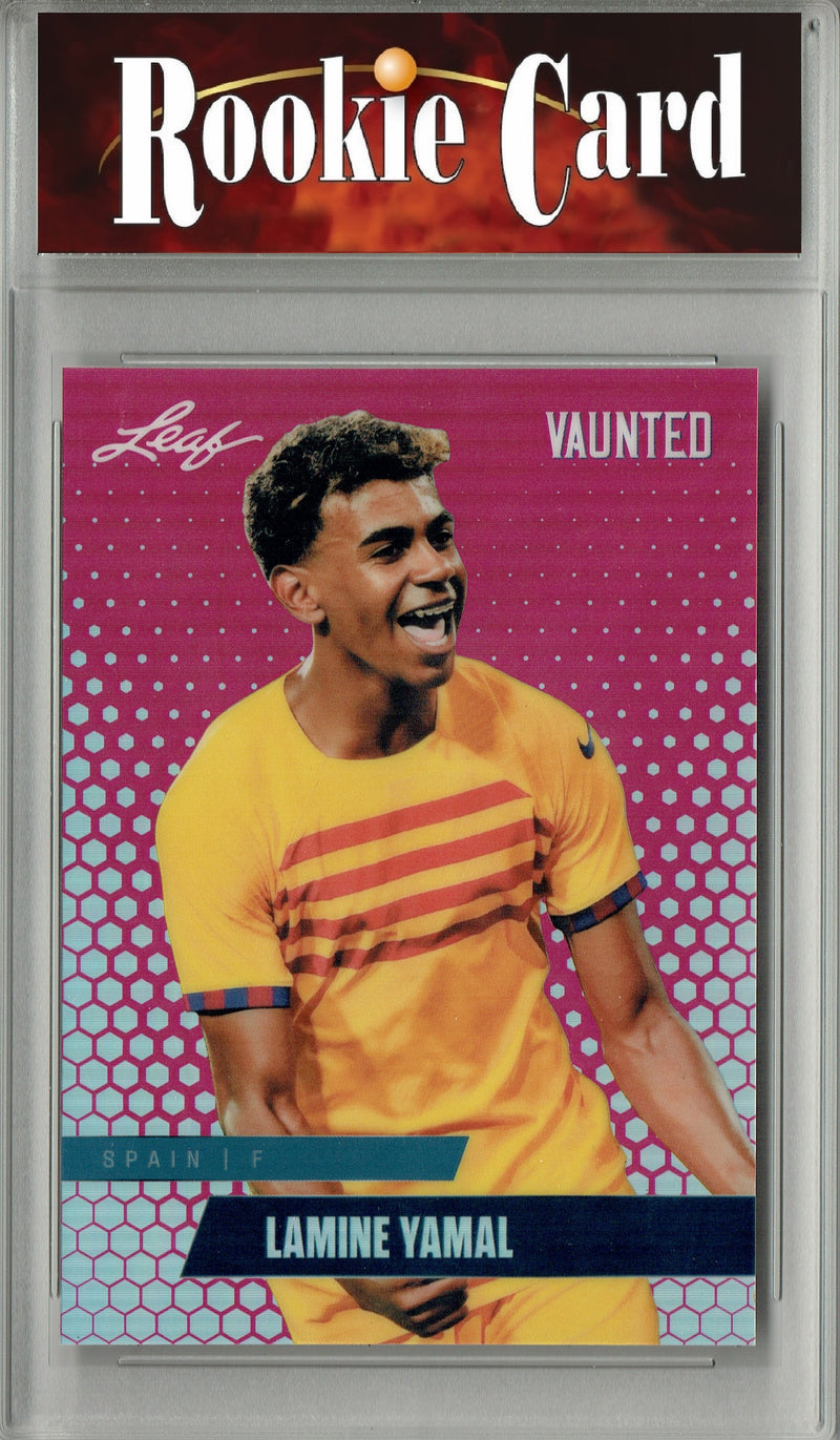 Certified Mint+ Lamine Yamal 2024 Leaf Vaunted Metal #VM-10 Pink 10 Made Rookie Card Spain