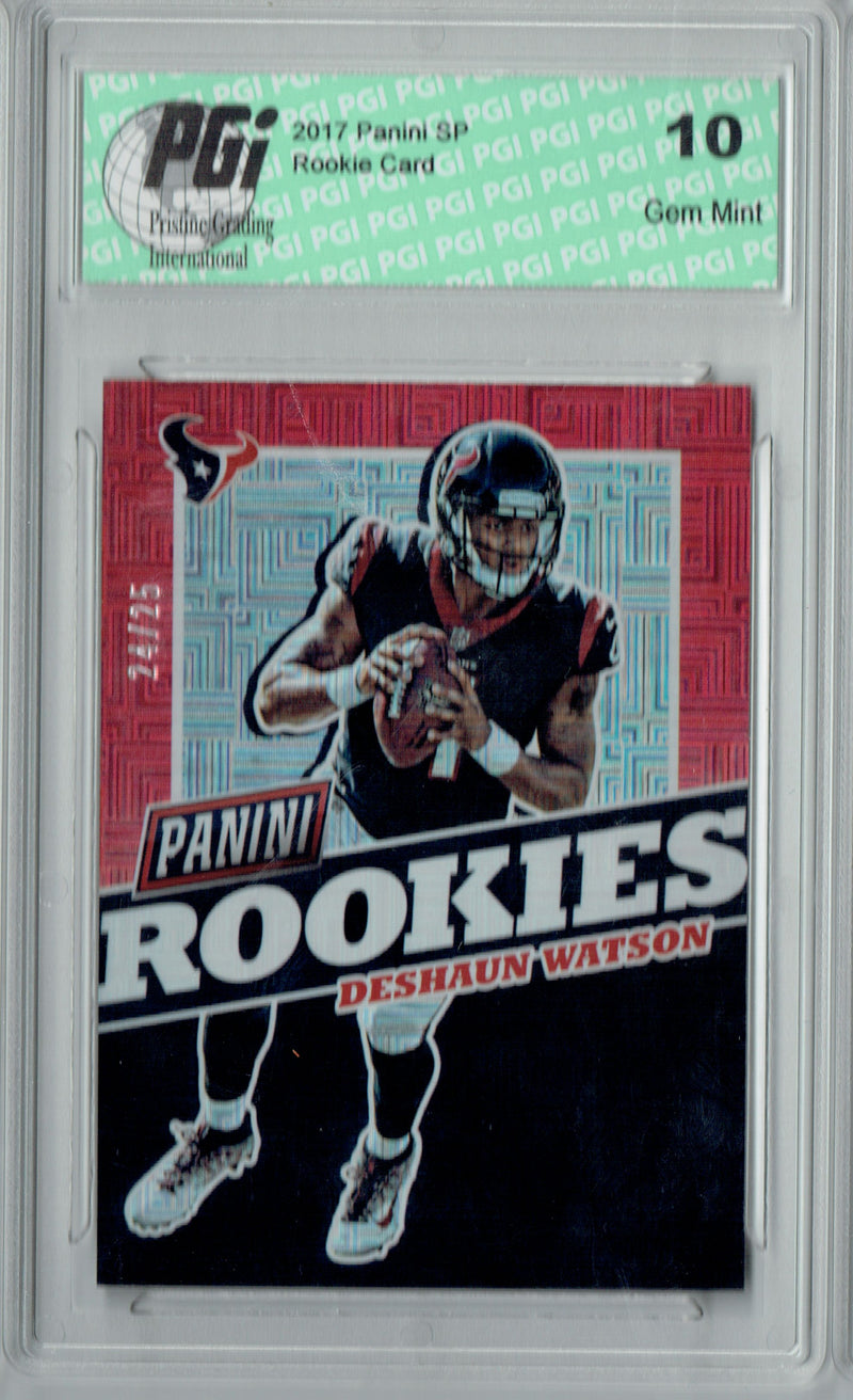 DeShaun Watson 2017 Panini SP #FB26 Squares 25 Made Rookie Card PGI 10