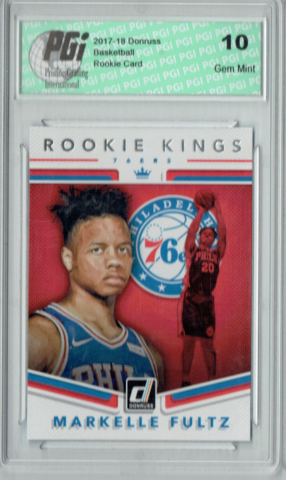 Markelle Fultz 2017 Donruss #1 Rookie Kings SP Rookie Card PGI 10